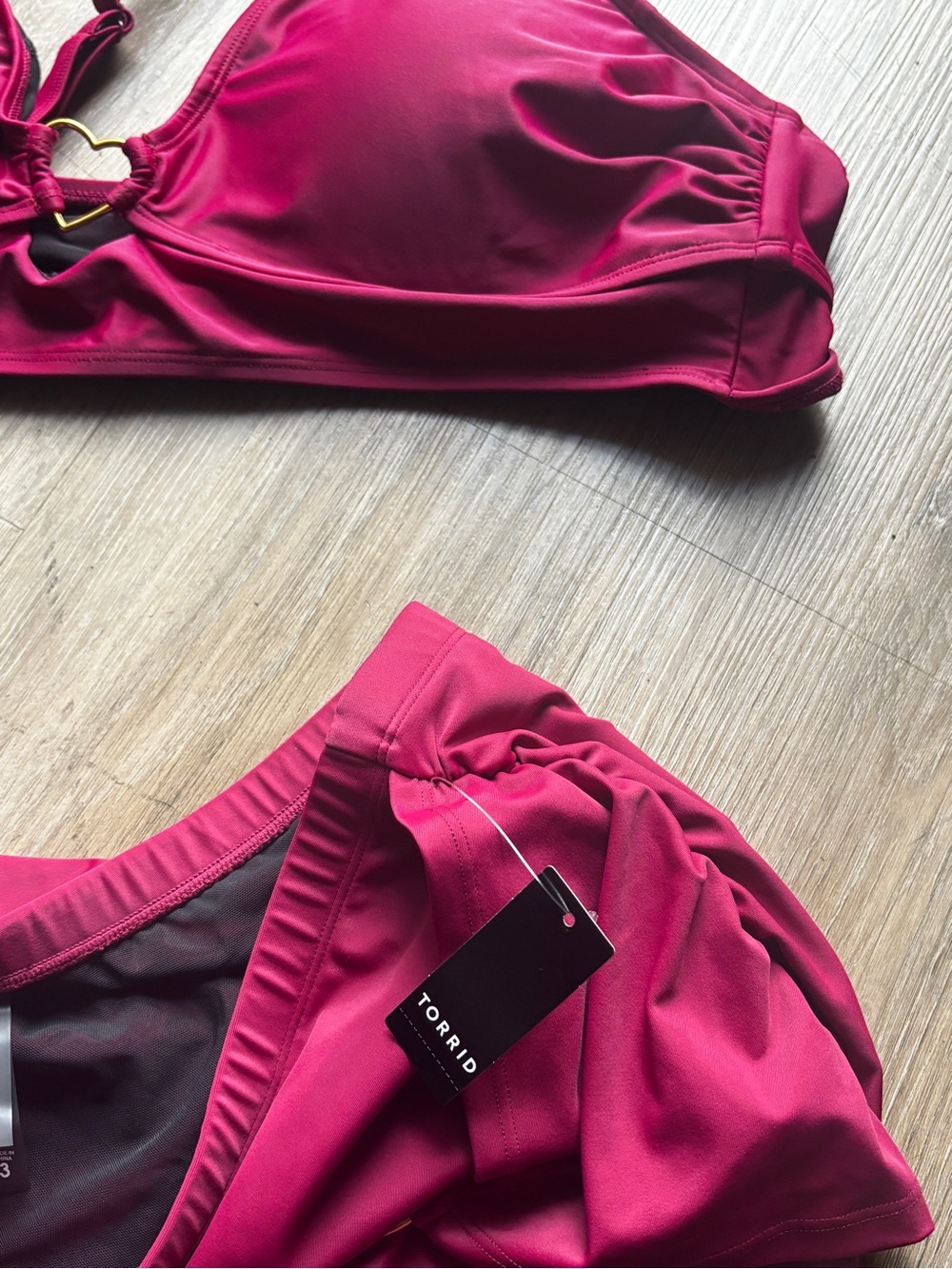 torrid Raspberry Heart-Ring Bikini Set - Picture 3 of 3